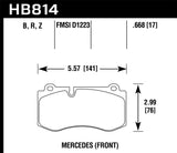Hawk Hawk 07-14 Mercedes-Benz CL550/CL600 HPS 5.0 Front Brake Pads HB814B.668