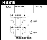 Hawk Hawk 08-14 Mercedes-Benz CL63 AMG/CL65 AMG HPS 5.0 Front Brake Pads HB816B.624