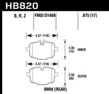 Hawk Hawk 12-17 BMW M6 / 14-17 BMW M6 Gran Coupe / 13-16 BMW M5 HPS 5.0 Rear Brake Pads HB820B.675