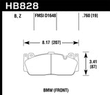 Hawk Hawk 12-17 BMW M6 / 14-17 BMW M6 Gran Coupe / 13-16 BMW M5 HPS 5.0 Front Brake Pads HB828B.760