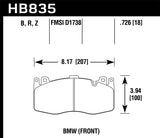 Hawk Hawk 13-16 BMW 5 Series HPS 5.0 Front Brake Pads HB835B.726
