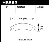 Hawk Hawk 08-16 Ford E-450 Super Duty Super Duty Street Rear Brake Pads HB893P.770