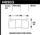 Hawk Hawk 2014 Ford Fiesta ST DTC-60 Front Brake Pads HB725G.650