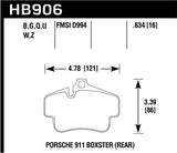 Hawk Hawk 02-08 Mini Cooper DTC-60 Race Rear Brake Pads HB445G.610