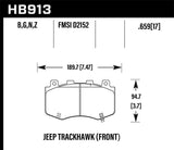 Hawk Hawk 18-19 Jeep Grand Cherokee Trackhawk HPS 5.0 Front Brake Pads HB913B.659