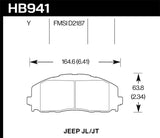 Hawk Hawk 2018 Jeep Wrangler Rubicon LTS Street Front Brake Pads HB941Y.712