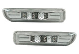 BMW E46 (4Dr 1998-01 | 2Dr 1999-03 | Non-M3) Side Markers - Crystal Clear - LED | HBE46SM-E-LED-C