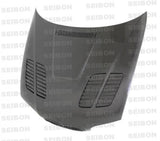 Seibon 01-05 BMW E46 M3 GTR Style Carbon Fiber Hood | HD0105BMWE46M3-GTR