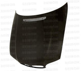 Seibon 02-05 BMW E46 2dr OE Carbon Fiber Hood | HD0205BMWE462D-OE
