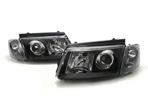 Helix VW Passat B5.0 Headlights Projector W | Corner (Black) HVWP50HL-PB