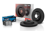 Hawk Talon 2003 Dodge Durango Cross Drilled & Slotted Rotors w/ HPS Pads (Front) | HKC4453-299F