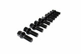 Aodhan Lug Bolts - 14x1.25 - Conical - Black - Set of 20 | AHLB5514125BK
