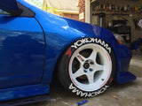 Tire Stickers Tire Stickers - YOKOHAMA ADVAN WITH RED LOGO - Temporary