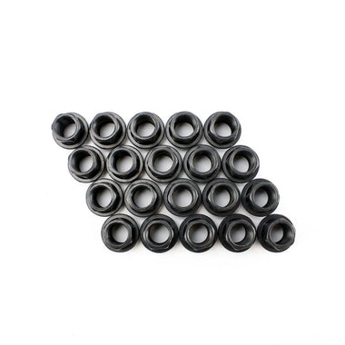 Lug Nuts - Open-Ended Cone Seat  / Black / 14x1.5 (Full set of 20)
