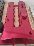 Vargas Turbo Technologies Red Vargas Turbo Technologies Modular BILLET CNC Valve Cover VTT-VALVECOVER-1-Red