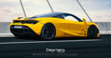 Capristo Mclaren 720S - Valved Exhaust with Sports Cats 200 Cell and Carbon Fiber Tips (CES3)