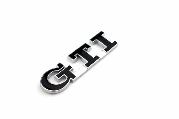 Aftermarket GTI Emblem Black | Chrome With Bar EMB-GTI-1-BLKCHRM