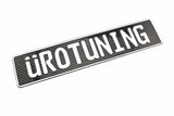 UroTuning Swag "ÜROTUNING" White/Carbon Fiber UroTuning European License Plate Uro_Plate_Carbon_White