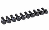 Bolt Kit in Black - Cone Seat 12x1.5 - 32mm (Set of 10)