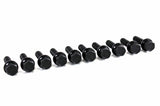 Bolt Kit in Black - Cone Seat 12x1.5 - 39mm (Set of 10)