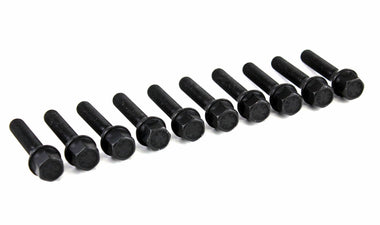 Bolt Kit in Black - Cone Seat 12x1.5 - 26mm (Set of 10)