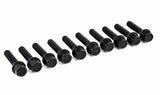 Bolt Kit in Black - Cone Seat 12x1.5 - 50mm (Set of 10)
