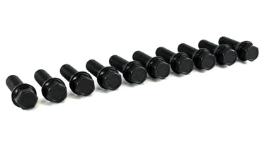 Set of 10 | Lug Bolt Cone Seat (Black) 14x1.25 - 40mm