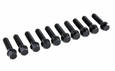 Set of 10 | Lug Bolt Cone Seat (Black) 14x1.25 - 43mm