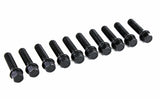 Set of 10 | Lug Bolt Cone Seat (Black) 14x1.25 - 50mm