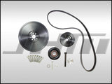 JHM - Lightweight 6 - Rib Crank Pulley and Alternator Belt Conversion Kit for B8 - RS4 - RS5 w 4.2L FSI (32v) | JHM-B8RS5Rib