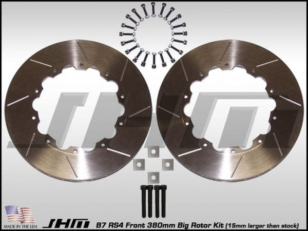 JHM - Front Rotor Rings(pair) BBK 380mm - JHM Lightweight for B7 RS4 | JHM-BBK-382x34