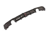 PhaseCarbon Carbon Fiber Rear Diffuser w/ LED Light (M Perf Style) - BMW 3 Series (F30 / F31) | K01-F30CF-MPRD-LED-335