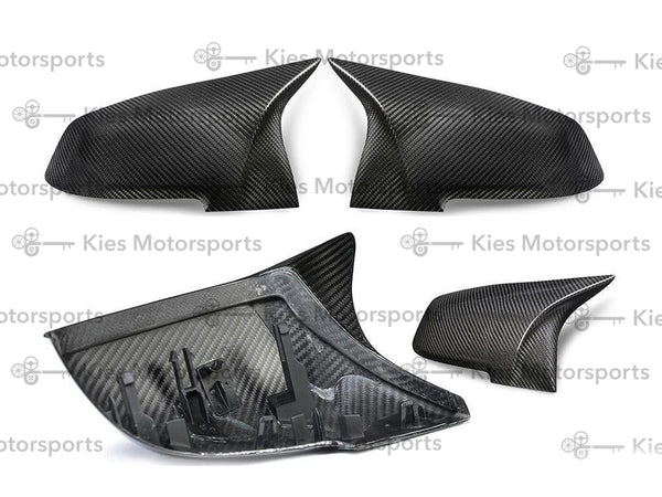 Kies Carbon Dry Carbon Fiber Mirror Covers (M Style) - BMW / F3X 3 Series / 4 Series | K05-12F30DCF-MSMC