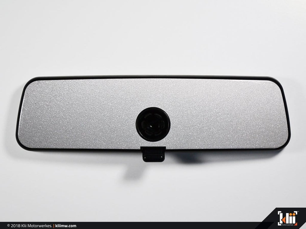 K1008VRM VW Rear View Mirror Overlay White Silver Metallic UroTuning