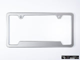 Klii Motorwerkes Silver Premium License Plate Frame - Pyrite Silver Metallic K108-0VPF-2SIL
