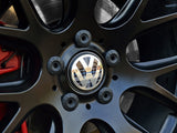Klii Motorwerkes VW Center Cap Badge Insert Set - Mk6 Blue Plaid