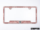 Klii Motorwerkes Silver Premium License Plate Frame - Pink Pig K123-0PPF-2SIL