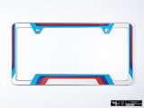 Klii Motorwerkes Silver Premium License Plate Frame - Motorsport (White) K128-0BPF-2SIL