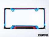 Klii Motorwerkes Silver Premium License Plate Frame - Motorsport (Black) K129-0BPF-2SIL