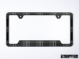 Klii Motorwerkes Black Premium License Plate Frame - Mk7 GTD Plaid K13-0VPF-2BLK