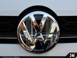 Klii Motorwerkes Atlas | 2018-Current / Inlay / Bevel VW Front Badge Insert - Mk7 Blue Plaid K14-70VFR