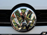 Klii Motorwerkes Select / Inlay / Bevel VW Front Badge Insert - Woodland Camo K15-XVFR