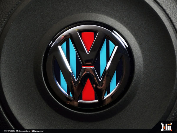 Klii Motorwerkes Select VW Steering Wheel Badge Insert - Racing Livery No.2 K18-XVSW