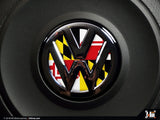 Klii Motorwerkes Select VW Steering Wheel Badge Insert - Maryland Flag K23-XVSW