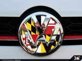 Klii Motorwerkes VW Front Badge Insert - Maryland Flag