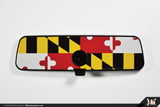 Klii Motorwerkes Golf MkVII (Mk7) - 2015-Current VW Rear View Mirror Overlay - Maryland Flag K23RM8