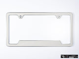 Klii Motorwerkes Silver Premium License Plate Frame - Candy White K25-0VPF-2SIL