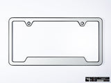 Klii Motorwerkes Black Premium License Plate Frame - Oryx White Pearl K27-0VPF-2BLK