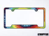 Klii Motorwerkes Black Premium License Plate Frame - Tie Dye K3-0VPF-2BLK