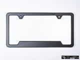 Klii Motorwerkes Black Premium License Plate Frame - Platinum Gray Metallic K30-0VPF-2BLK